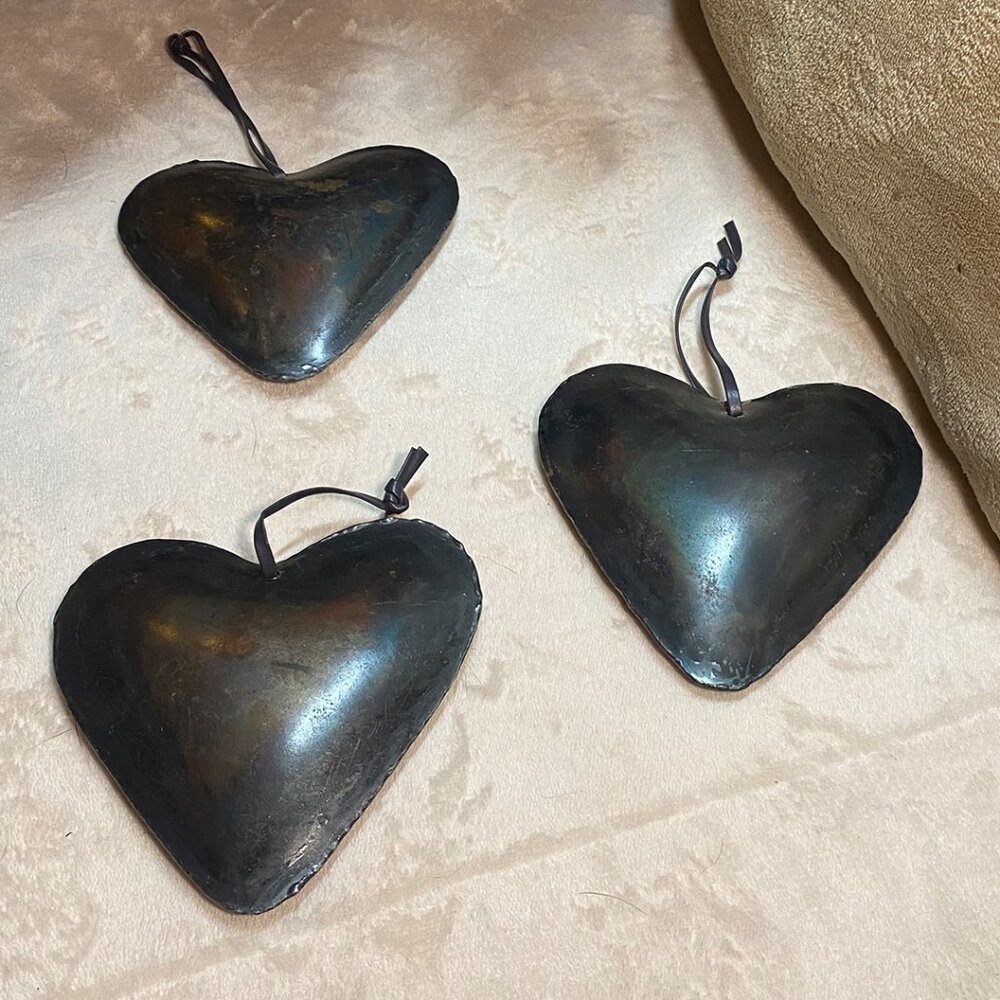Handmade 3D Metal Hearts — Great Valentine Gift!